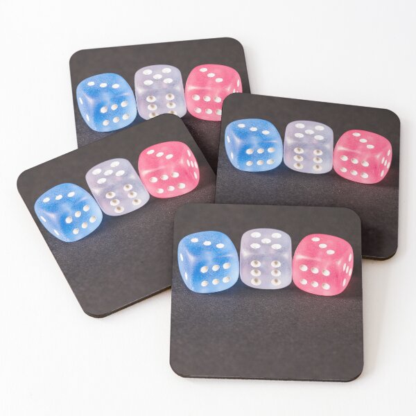 Item preview, A group of three 6-sided gaming dice on a dark background designed and sold by Giuseppe Cammino.