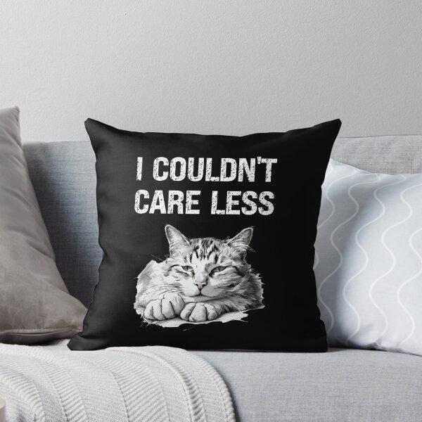 Item preview, "I couldn't care less" sarcastic cat designed and sold by in-leggings.