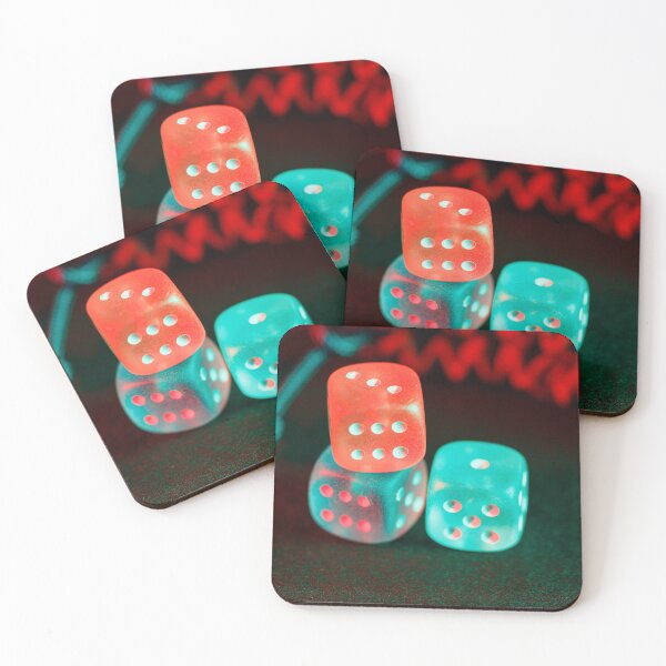 Item preview, A group of three 6-sided gaming dice on a dark background designed and sold by Giuseppe Cammino.