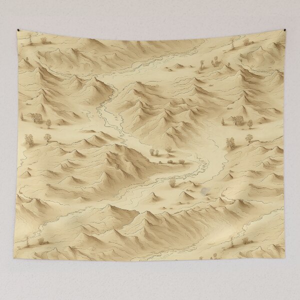 Item preview, Topographic map pattern designed and sold by Reichcorp.