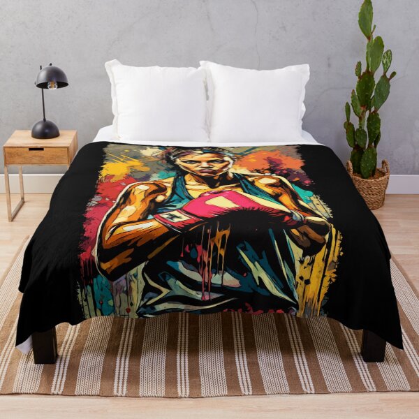 Item preview, Boxing Woman Modern Fighter Martial Arts Portrait designed and sold by Naumovski.