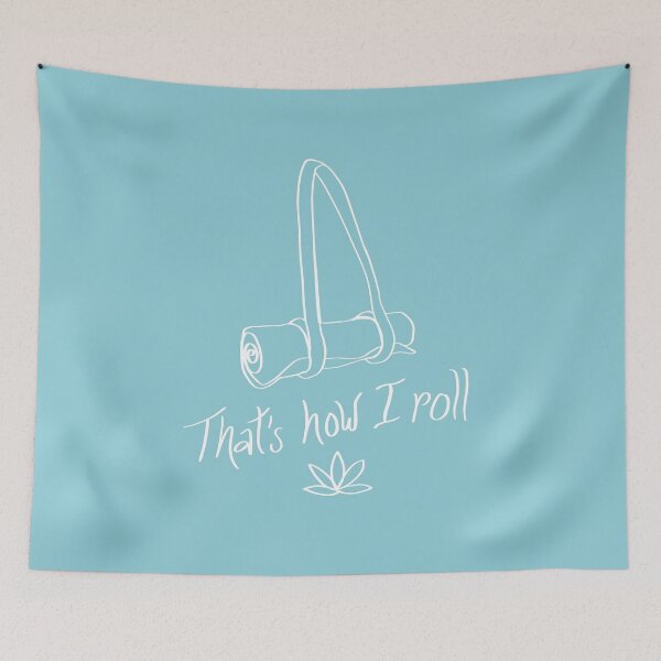 Item preview, Yoga that’s how I roll yoga mat yogi yoga lover designed and sold by pegdoesart.
