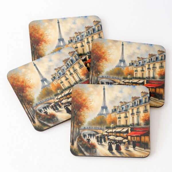 Item preview, Paris street scene with Eiffel Tower designed and sold by JackFreestone.