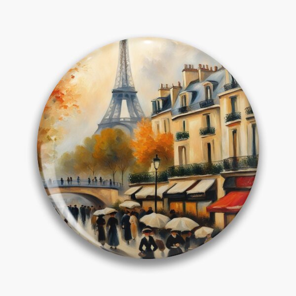 Item preview, Paris street scene with Eiffel Tower designed and sold by JackFreestone.
