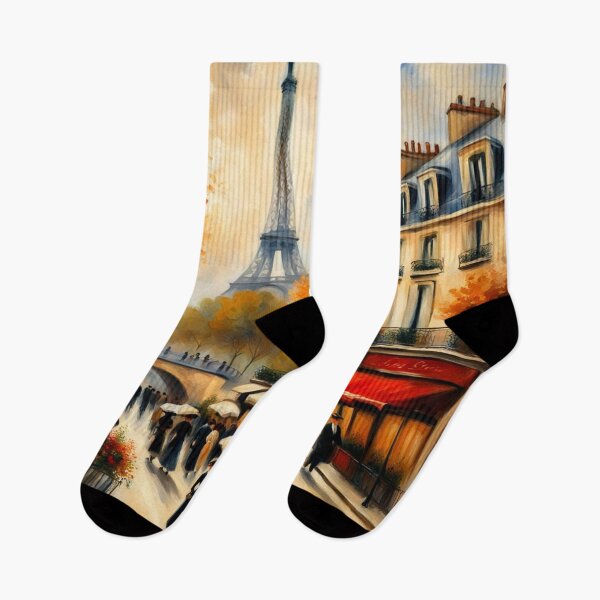 Item preview, Paris street scene with Eiffel Tower designed and sold by JackFreestone.