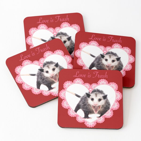 Item preview, Love Is Trash (opossum) designed and sold by Kary Pearson.