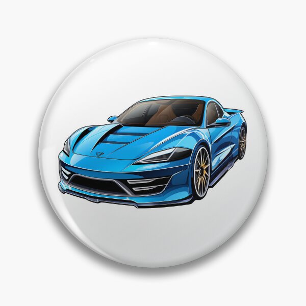 Item preview, Drive with elegance: Unleash style with our Electric Blue Supercar! designed and sold by Cr-AI-tive.
