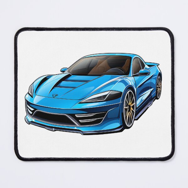Item preview, Drive with elegance: Unleash style with our Electric Blue Supercar! designed and sold by Cr-AI-tive.