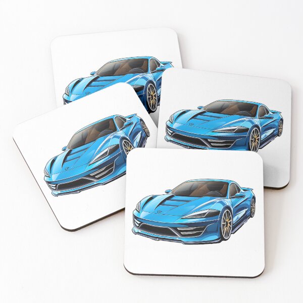 Item preview, Drive with elegance: Unleash style with our Electric Blue Supercar! designed and sold by Cr-AI-tive.
