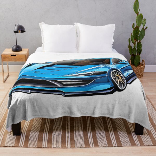 Item preview, Drive with elegance: Unleash style with our Electric Blue Supercar! designed and sold by Cr-AI-tive.