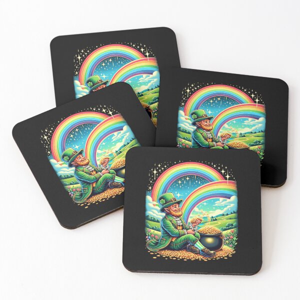Item preview, "Luck's Bounty - Leprechaun with Pot of Gold" designed and sold by ChromaticBlend.