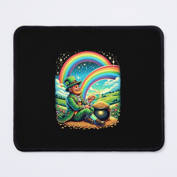 Item preview, "Luck's Bounty - Leprechaun with Pot of Gold" designed and sold by ChromaticBlend.