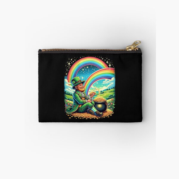 Item preview, "Luck's Bounty - Leprechaun with Pot of Gold" designed and sold by ChromaticBlend.