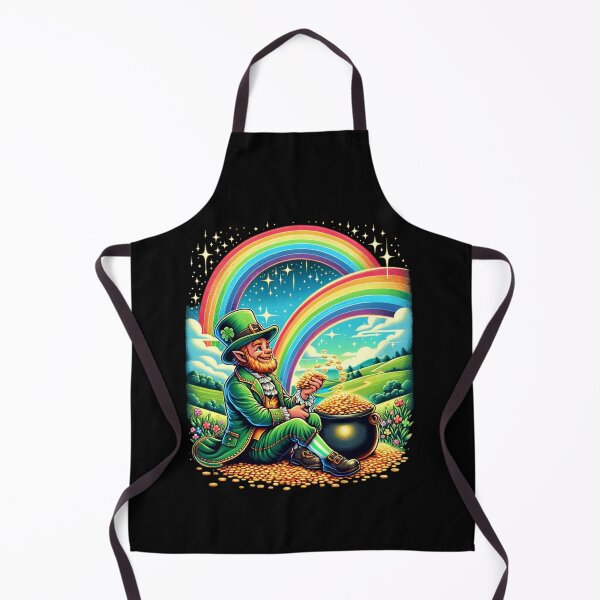 Item preview, "Luck's Bounty - Leprechaun with Pot of Gold" designed and sold by ChromaticBlend.