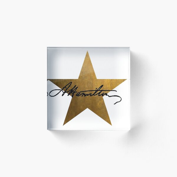 Hamilton Star Acrylic Block