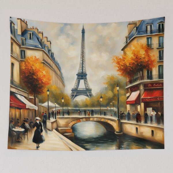 Item preview, Paris river Seine painting designed and sold by JackFreestone.