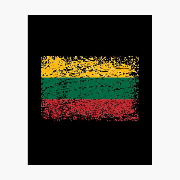 Item preview, Lithuania flag used look designed and sold by GeogDesigns.