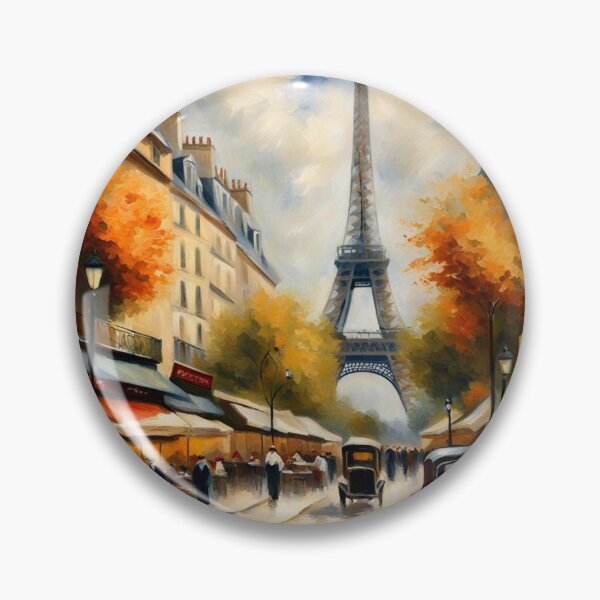 Item preview, Paris street with Eiffel Tower and cars designed and sold by JackFreestone.