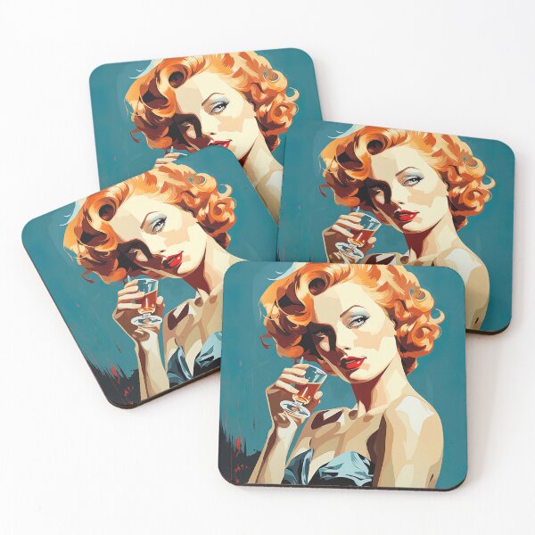 Item preview, Scarlet Siren Aglow with Retro Allure designed and sold by Retro Type.