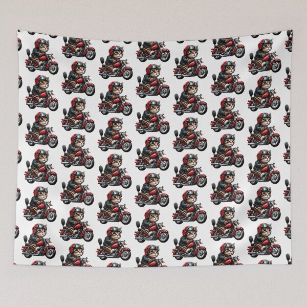 Item preview, Cat on a motorcycle designed and sold by InspirationByMe.