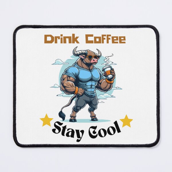 Item preview, Gaur Says - "Drink Coffee Stay Cool" designed and sold by Ruthrasankar.
