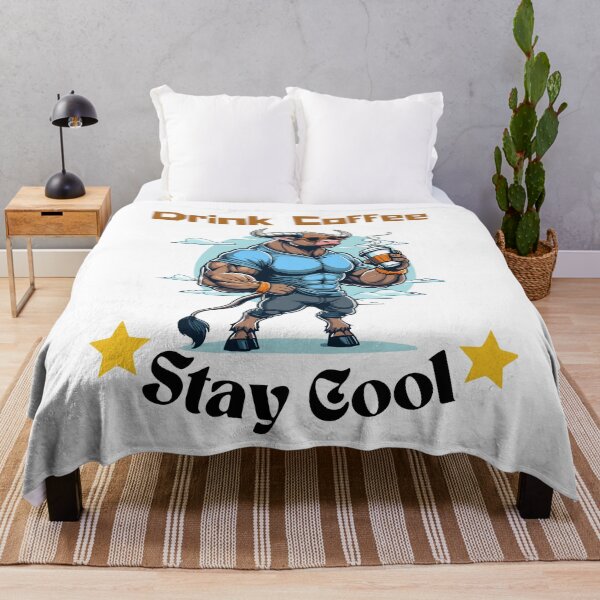 Item preview, Gaur Says - "Drink Coffee Stay Cool" designed and sold by Ruthrasankar.