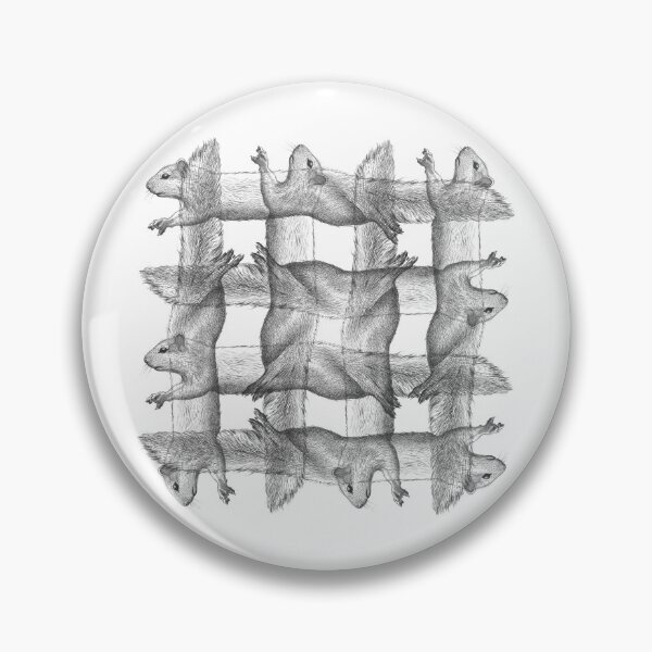 Item preview, Squirrel Pattern Gray Digital Illustration  designed and sold by Wiggly Lines.