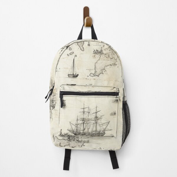 Item preview, Vintage Pirats map pattern designed and sold by Reichcorp.
