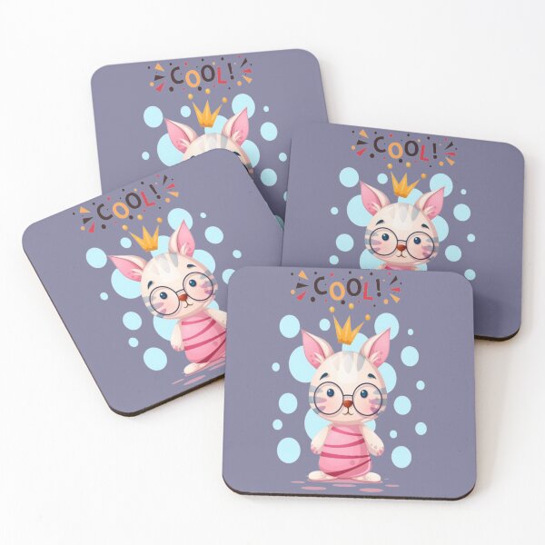 Item preview, funny cartoon cat cool pink queen  designed and sold by dimaxstore.