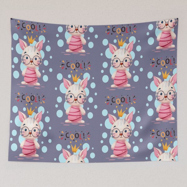 Item preview, funny cartoon cat cool pink queen  designed and sold by dimaxstore.