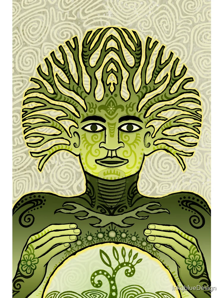 Thumbnail 4 of 4, iPhone Case, Tree Man designed and sold by InkyblueDesign.