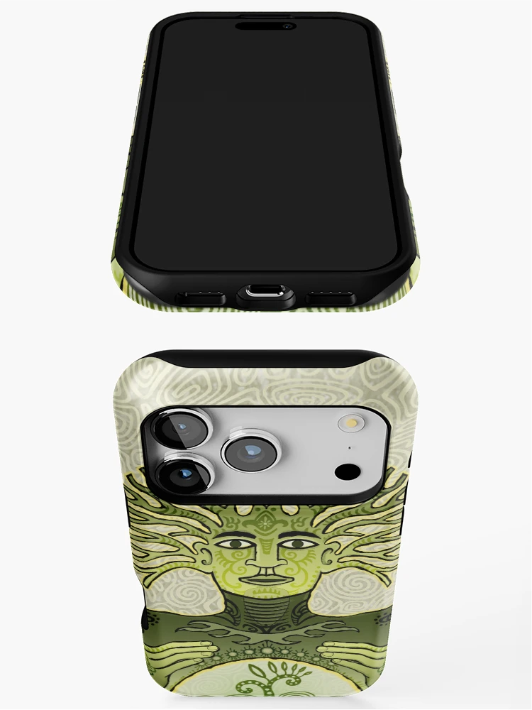 Thumbnail 3 of 4, iPhone Case, Tree Man designed and sold by InkyblueDesign.
