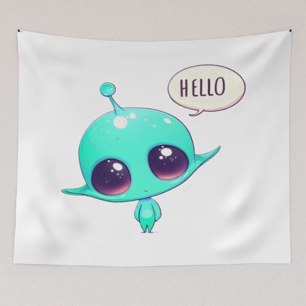 Item preview, cute alien designed and sold by ArtSphere4U.