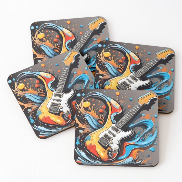 Item preview, Guitar - Splash Paint Art designed and sold by Bright-Moonrise.