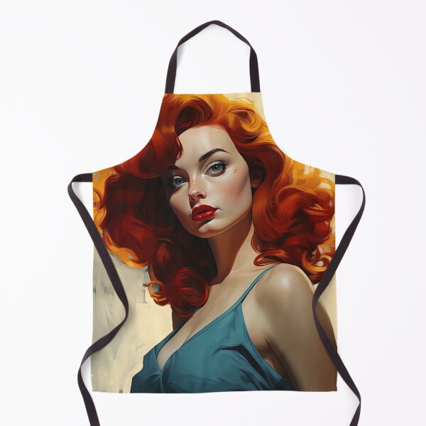 Item preview, Redhead Rebel Exudes Racy Retro Rebelliousness designed and sold by Retro Type.