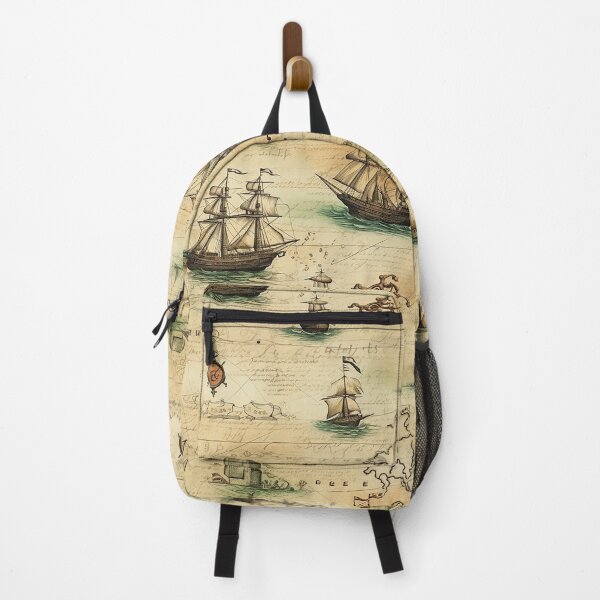 Item preview, Vintage Pirats map pattern designed and sold by Reichcorp.