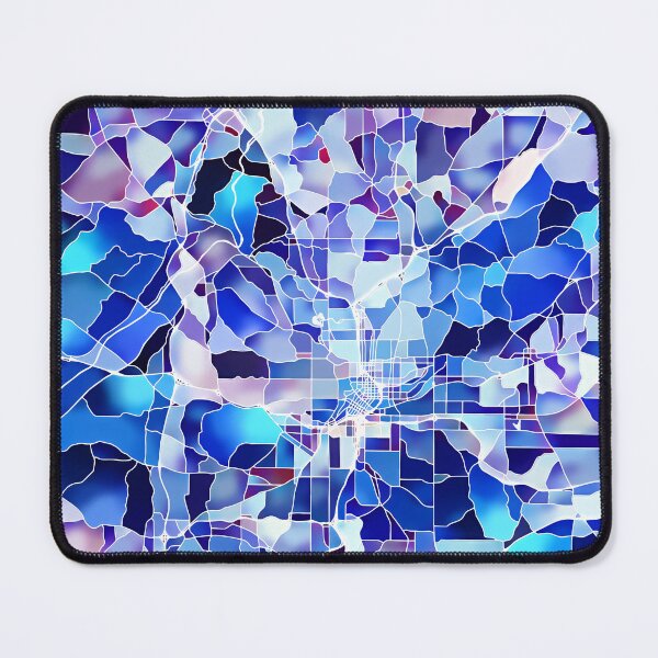 Item preview, Atlanta Georgia City Map - Marine Blue designed and sold by StylishStacks.