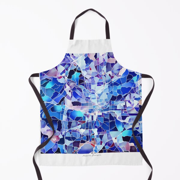 Item preview, Atlanta Georgia City Map - Marine Blue designed and sold by StylishStacks.