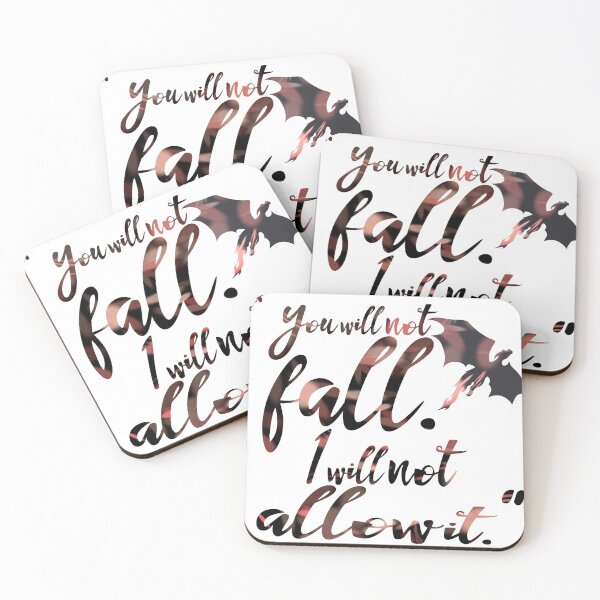 Item preview, Fourth Wing Quote You Will Not Fall Version A designed and sold by OttakeikiNoKami.