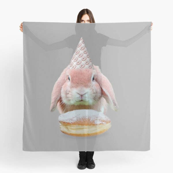 Rabbit Donut Party by Alice Monber Scarf