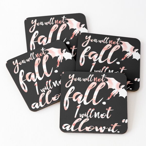 Item preview, Fourth Wing Quote You Will Not Fall Version B designed and sold by OttakeikiNoKami.