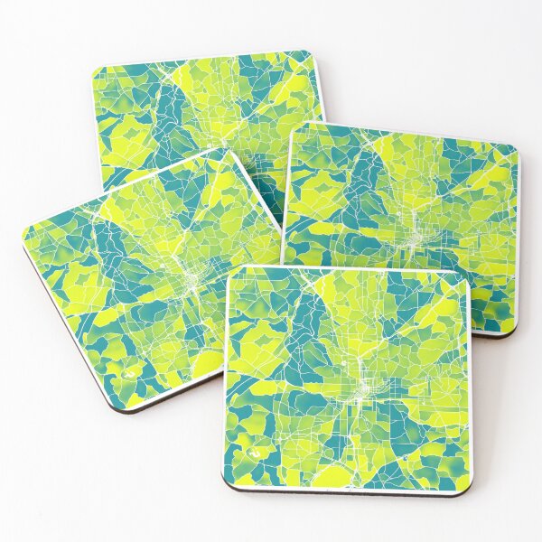 Item preview, Atlanta Georgia City Map - Green-Yellow Duotone designed and sold by StylishStacks.