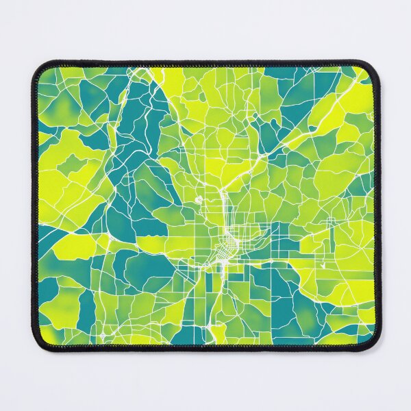 Item preview, Atlanta Georgia City Map - Green-Yellow Duotone designed and sold by StylishStacks.