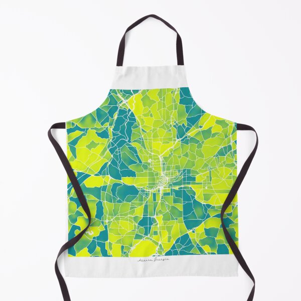 Item preview, Atlanta Georgia City Map - Green-Yellow Duotone designed and sold by StylishStacks.