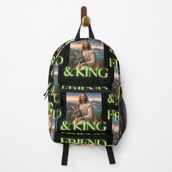 Item preview, Friend and King is Jesus in Sydney Aussie christian funny gifts for easter designed and sold by thankful-loco.