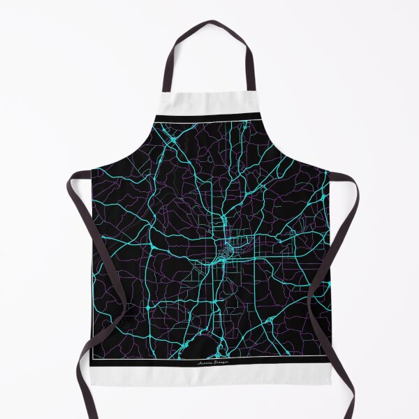 Item preview, Atlanta Georgia City Map - Neon Fantasy designed and sold by StylishStacks.