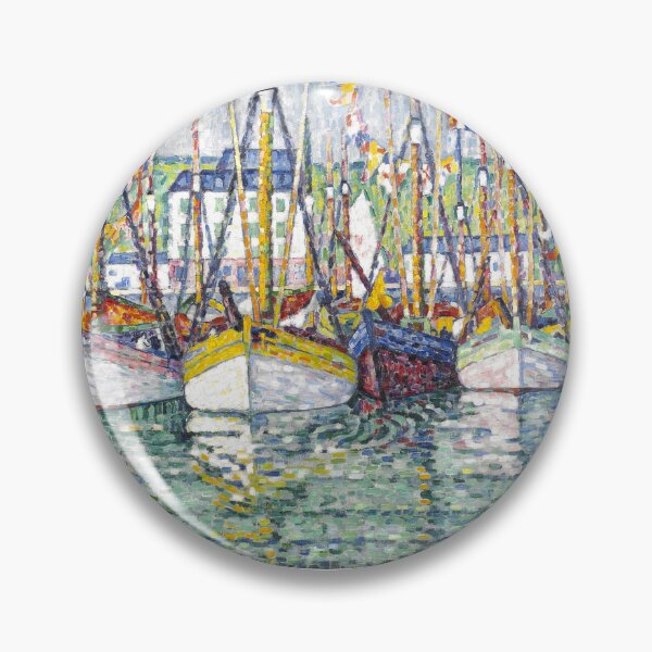 Item preview, HD. Blessing of the Tuna Fleet at Groix, by Paul Signac  designed and sold by MINDTHECHERRY.