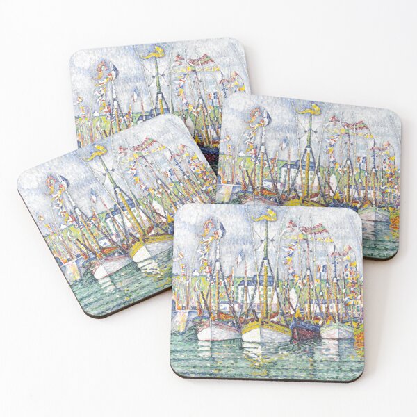 Item preview, HD. Blessing of the Tuna Fleet at Groix, by Paul Signac  designed and sold by MINDTHECHERRY.