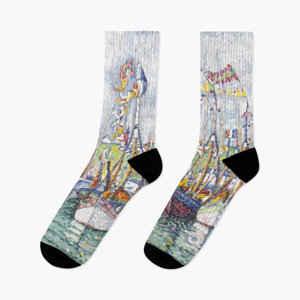 Item preview, HD. Blessing of the Tuna Fleet at Groix, by Paul Signac  designed and sold by MINDTHECHERRY.