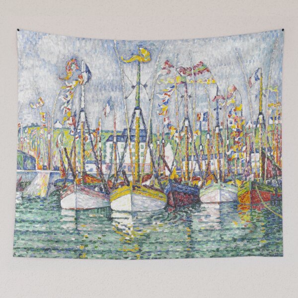 Item preview, HD. Blessing of the Tuna Fleet at Groix, by Paul Signac  designed and sold by MINDTHECHERRY.